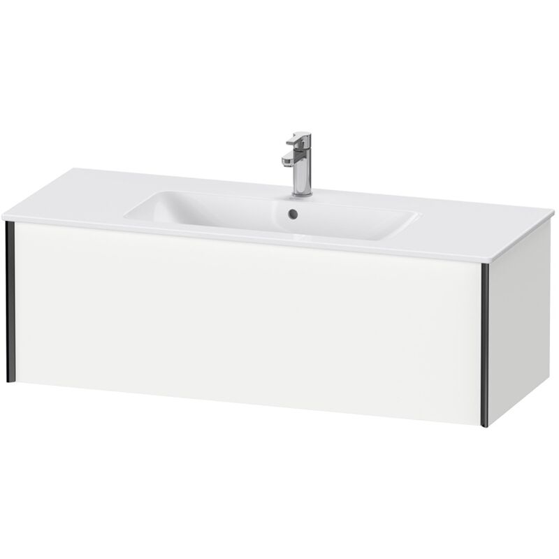 

Duravit XViu 4028 Módulo de lavabo de pared, 1 prolongación, para lavabo ME by Starck 233612, 1210x480 mm, Color (frente/cuerpo): negro mate/blanco