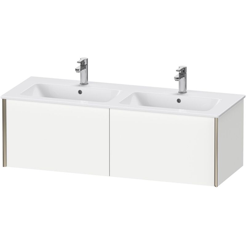 

Duravit XViu 4029 Módulo mural, 2 extraíbles, para lavabo doble ME by Starck 233613, 1280x480 mm, Color (frente/cuerpo): blanco mate/champagne mate