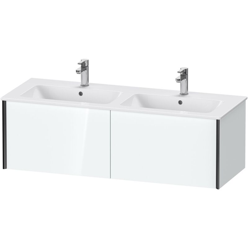 

Duravit XViu 4029 Módulo mural, 2 extraíbles, para lavabo doble ME by Starck 233613, 1280x480 mm, Color (frente/cuerpo): negro mate/blanco hgl.