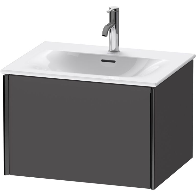 

Duravit XViu 4032 Módulo mural, 1 extraíble, para armario empotrado Viu 234463, 610x480 mm, Color (frente/cuerpo): negro mate/grafito mate