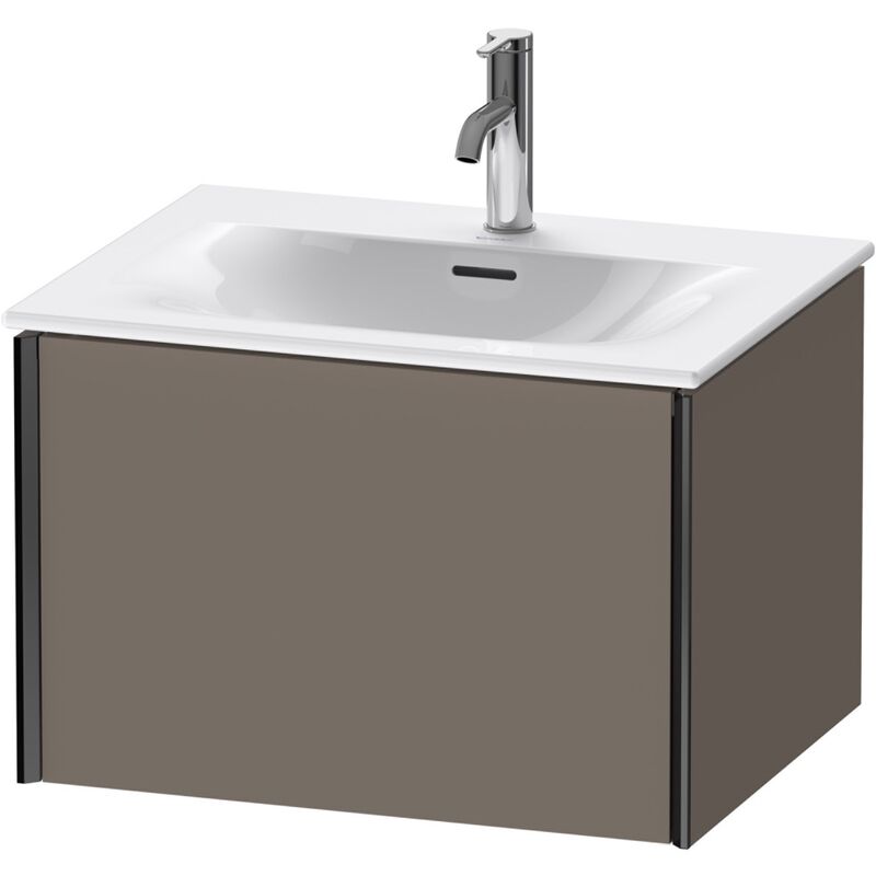 

Duravit XViu 4032 Módulo mural, 1 extraíble, para armario empotrado Viu 234463, 610x480 mm, Color (frente/cuerpo): negro mate/gris claro sm.