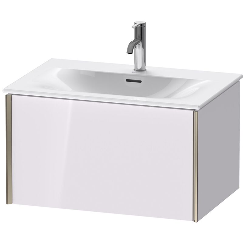 

Duravit XViu 4033 Módulo de lavabo de pared, 1 extraíble, para lavabo Viu 234473, 710x480 mm, Color (frente/cuerpo): champán mate/blanco lila hgl