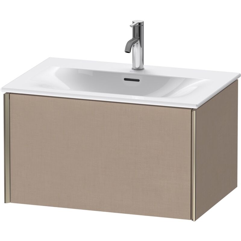 

Duravit XViu 4033 Módulo de lavabo de pared, 1 extraíble, para lavabo Viu 234473, 710x480 mm, Color (frente/cuerpo): champán mate/lino - XV40330B175