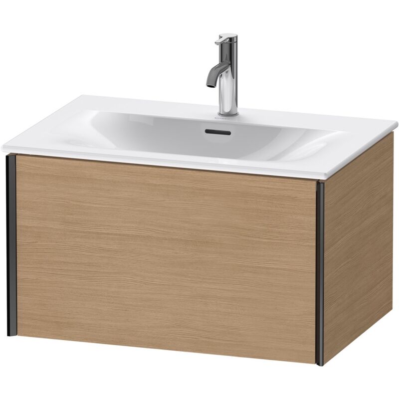 

Duravit XViu 4033 Módulo de lavabo de pared, 1 extraíble, para lavabo Viu 234473, 710x480 mm, Color (frente/cuerpo): negro mate/roble europeo