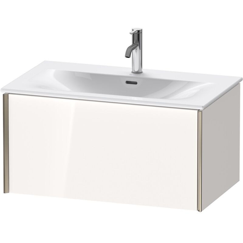 

Duravit XViu 4034 Módulo mural, 1 extraíble, para lavabo Viu 234483, 810x480 mm, Color (frente/cuerpo): champán mate/blanco alto brillo. - XV40340B122