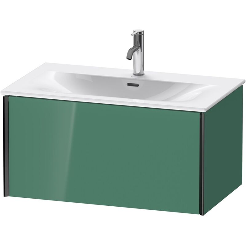 

Duravit XViu 4034 Módulo mural, 1 extraíble, para lavabo Viu 234483, 810x480 mm, Color (frente/cuerpo): negro mate/jade alto brillo - XV40340B203