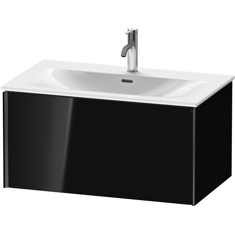 

Duravit XViu 4034 Módulo mural, 1 extraíble, para lavabo Viu 234483, 810x480 mm, Color (frente/cuerpo): negro mate / negro brillo intenso