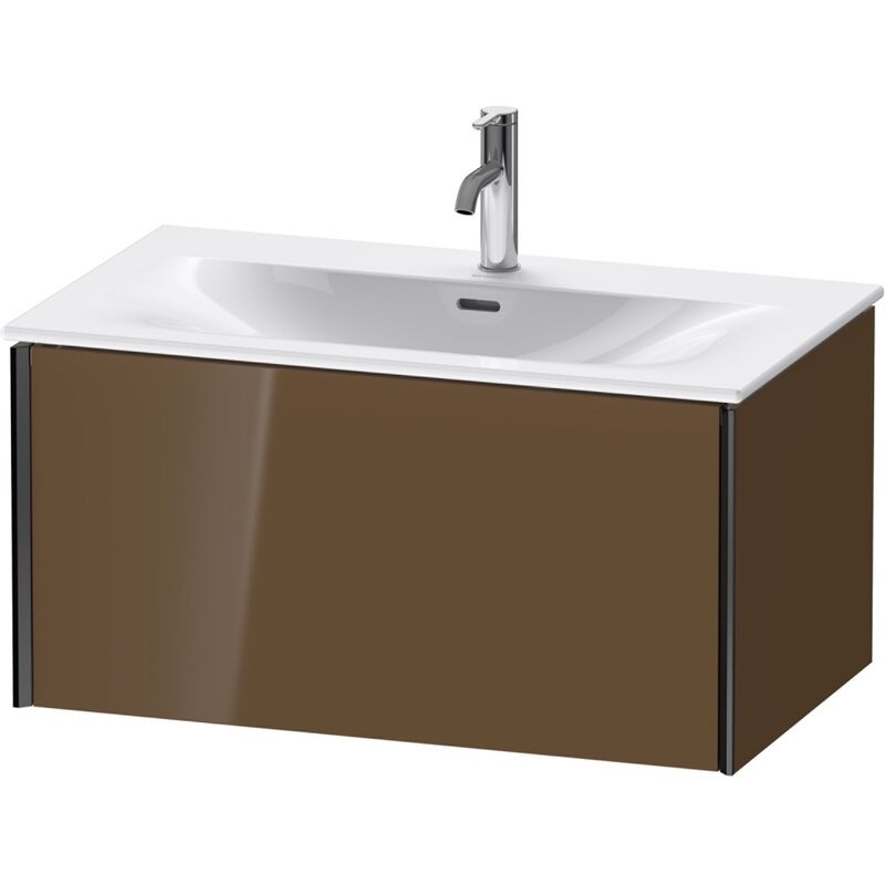 

Duravit XViu 4034 Módulo mural, 1 extraíble, para lavabo Viu 234483, 810x480 mm, Color (frente/cuerpo): negro mate/marrón oliva hgl. - XV40340B261