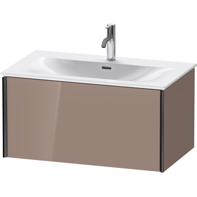 

Duravit XViu 4034 Módulo mural, 1 extraíble, para lavabo Viu 234483, 810x480 mm, Color (frente/cuerpo): negro mate/capuchino hgl. - XV40340B286