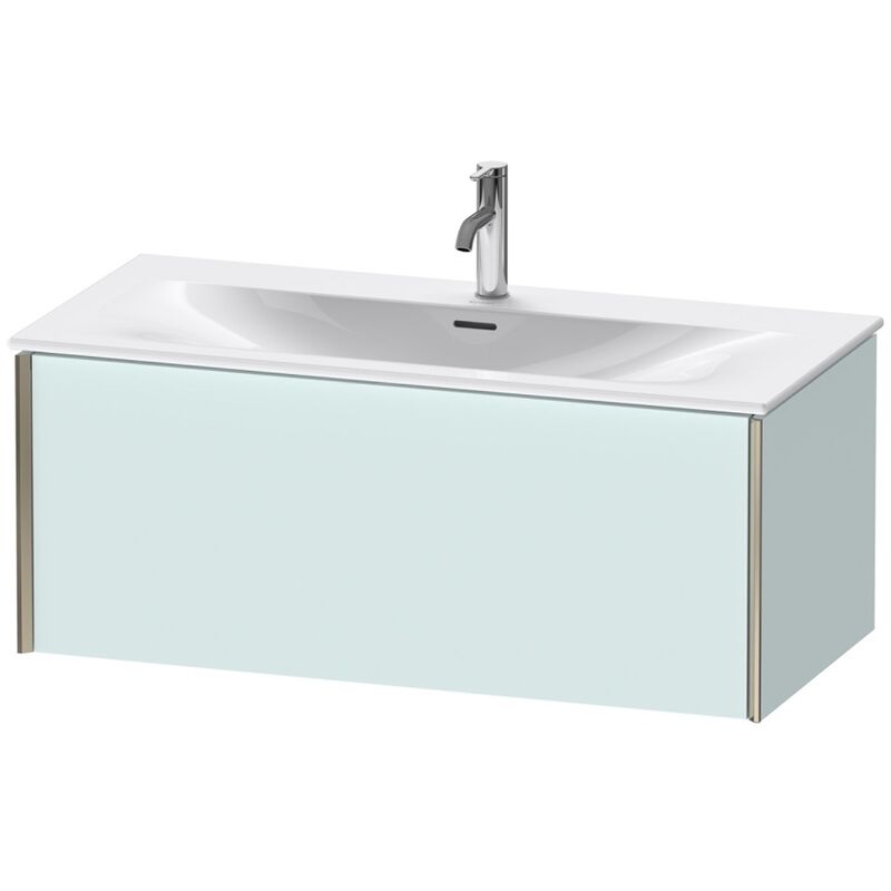 

Duravit XViu 4035 Módulo mural, 1 extraíble, para lavabo Viu 234410, 1010x480 mm, Color (frente/cuerpo): champán mate / azul claro mate - XV40350B109