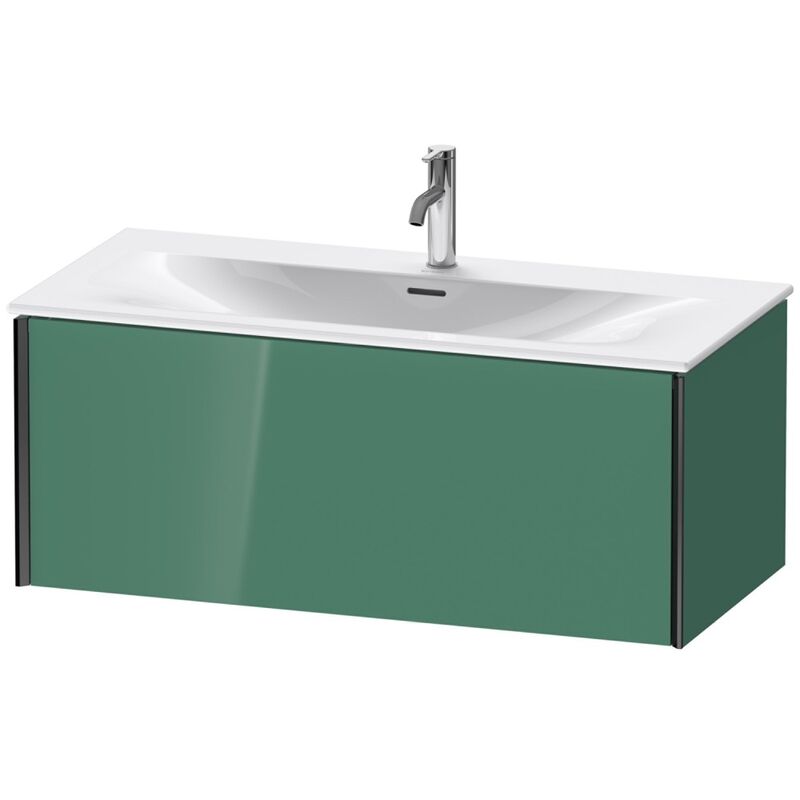 

Duravit XViu 4035 Módulo mural, 1 extraíble, para lavabo Viu 234410, 1010x480 mm, Color (frente/cuerpo): negro mate/jade alto brillo - XV40350B203