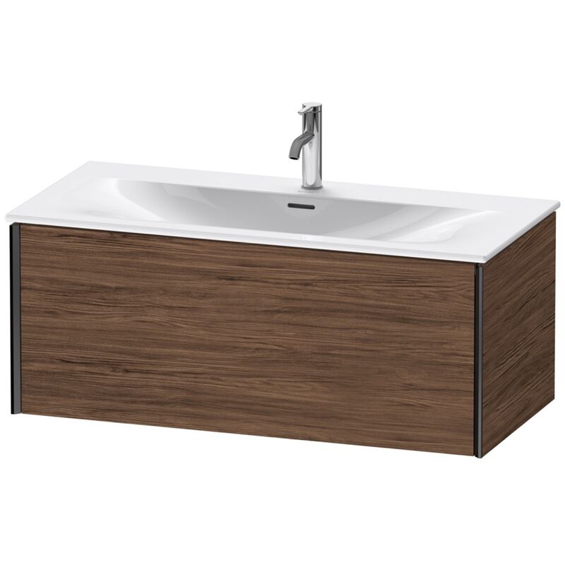 

Duravit XViu 4035 Módulo mural, 1 extraíble, para lavabo Viu 234410, 1010x480 mm, Color (frente/cuerpo): negro mate/nogal oscuro - XV40350B221