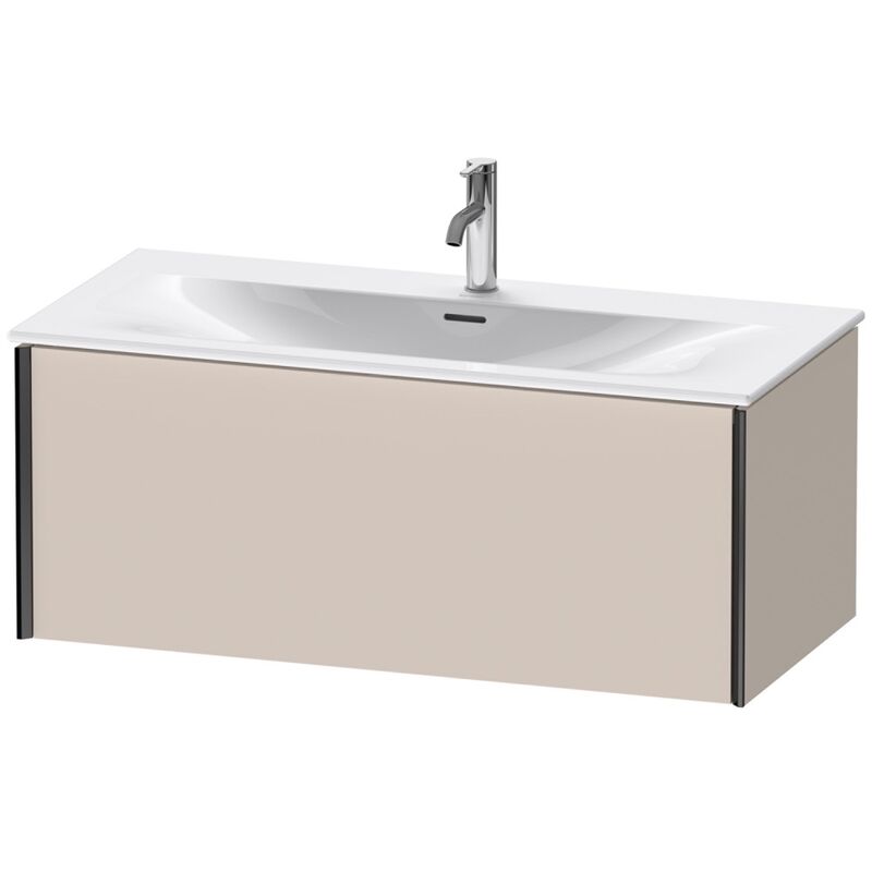 

Duravit XViu 4035 Módulo mural, 1 extraíble, para lavabo Viu 234410, 1010x480 mm, Color (frente/cuerpo): negro mate/taupe - XV40350B291