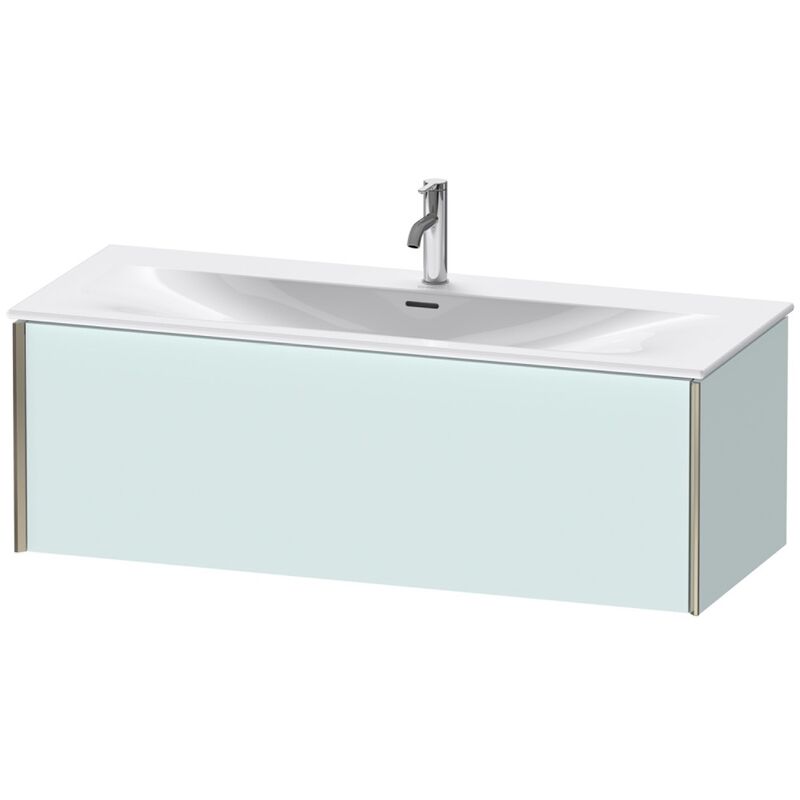 

Duravit XViu 4036 Módulo mural, 1 extraíble, para lavabo Viu 234412, 1210x480 mm, Color (frente/cuerpo): champán mate / azul claro mate - XV40360B109