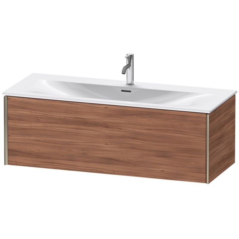 

Duravit XViu 4036 Módulo mural, 1 extraíble, para lavabo Viu 234412, 1210x480 mm, Color (frente/cuerpo): champán mate/nogal natural - XV40360B179