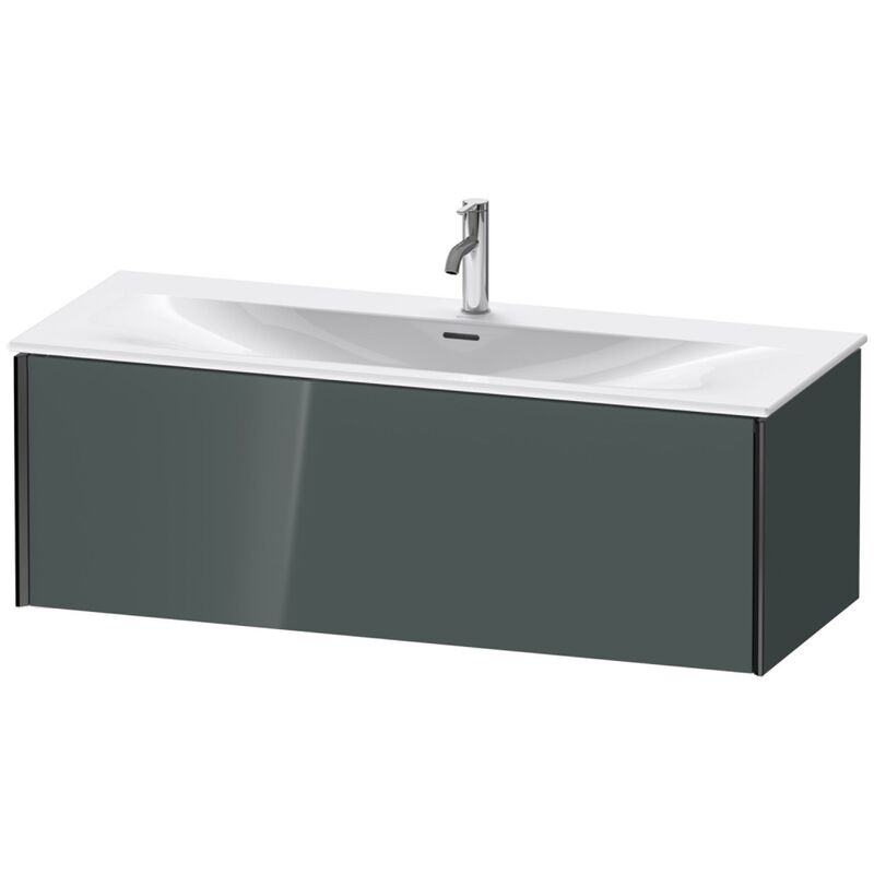 

Duravit XViu 4036 Módulo mural, 1 extraíble, para lavabo Viu 234412, 1210x480 mm, Color (frente/cuerpo): negro mate/dolomiti gris hgl - XV40360B238