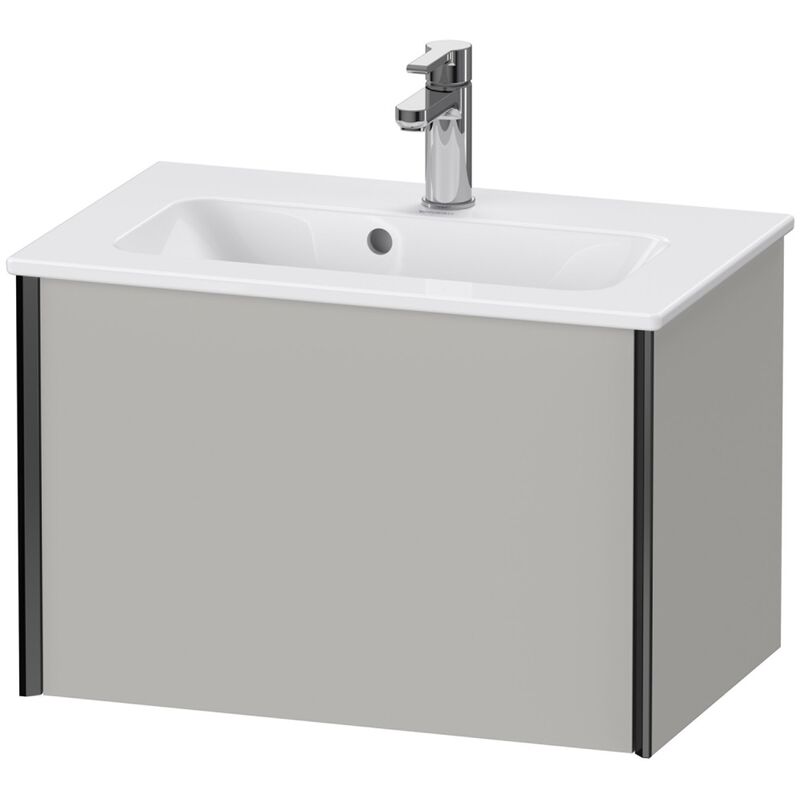 

Duravit XViu 4078 Mueble mural Compact, 1 extraíble, para lavabo ME by Starck 234263, 610x390 mm, Color (frente/cuerpo): negro mate / hormigón gris