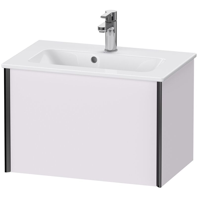 

Duravit XViu 4078 Mueble mural Compact, 1 extraíble, para lavabo ME by Starck 234263, 610x390 mm, Color (frente/cuerpo): negro mate/blanco lila sm.