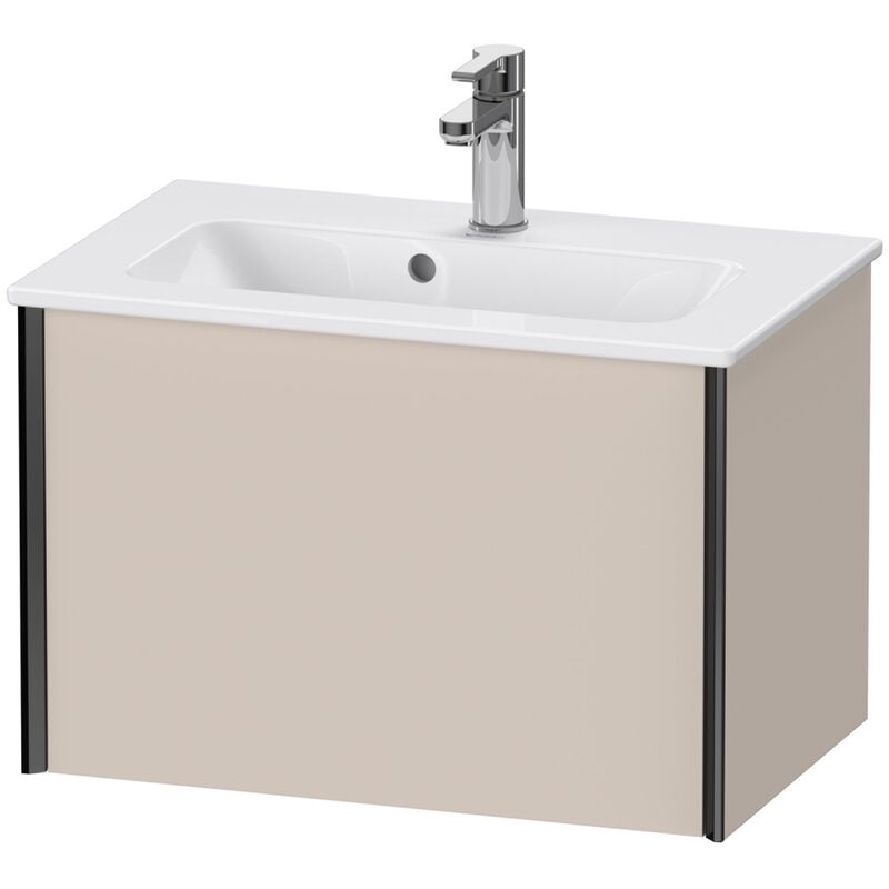 

Duravit XViu 4078 Mueble mural Compact, 1 extraíble, para lavabo ME by Starck 234263, 610x390 mm, Color (frente/cuerpo): negro mate/taupe