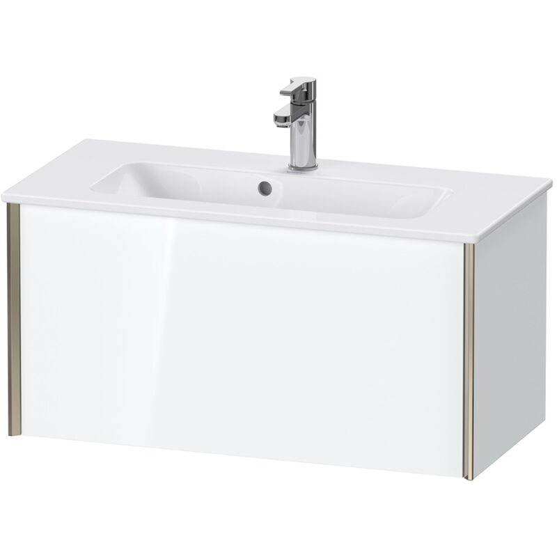 

Duravit XViu 4079 Módulo mural Compacto, 1 extraíble, para lavabo ME by Starck 234283, 810x390 mm, Color (frente/cuerpo): champán mate/blanco hgl.