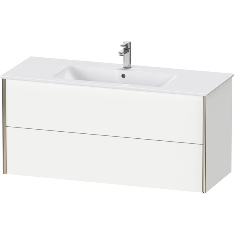 

Duravit XViu 4128 Mueble bajo encimera, 2 cajones, para lavabo ME by Starck 233612, 1210x480 mm, Color (frente/cuerpo): champán mate/roble cachemir