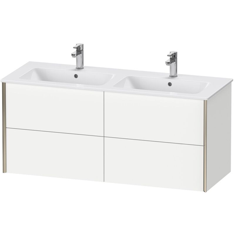 

Duravit XViu 4129 Mueble mural, 4 cajones, para lavabo doble ME by Starck 233613, 1280x480 mm, Color (frente/cuerpo): champán mate / roble cepillado