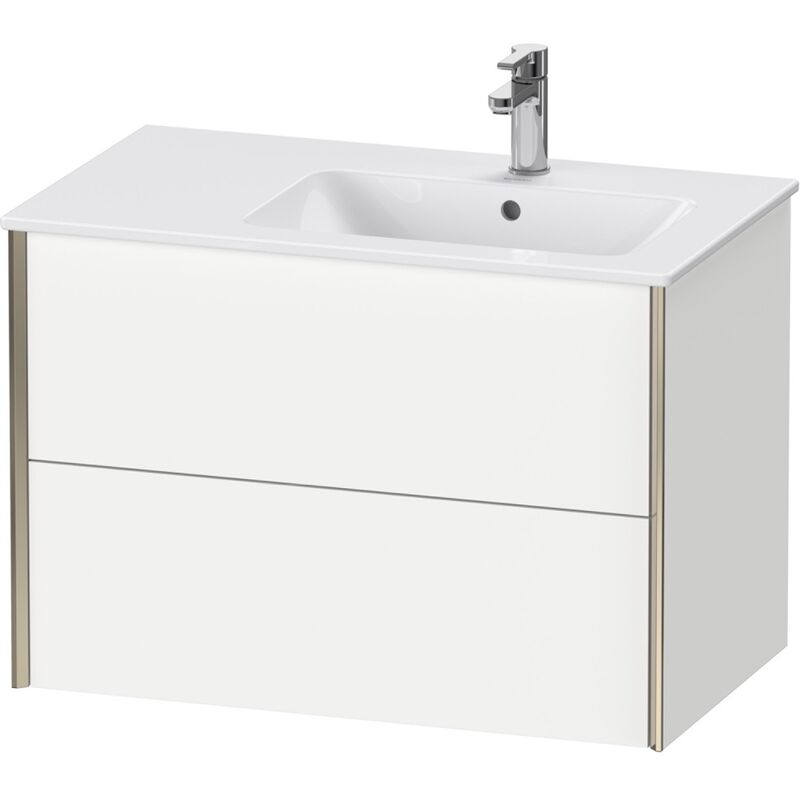 

Duravit XViu 4159 Mueble bajo lavabo mural, 2 cajones, para lavabo Me by Starck 234683 Lavabo derecho, 810x480 mm, Color (frente/cuerpo): champán