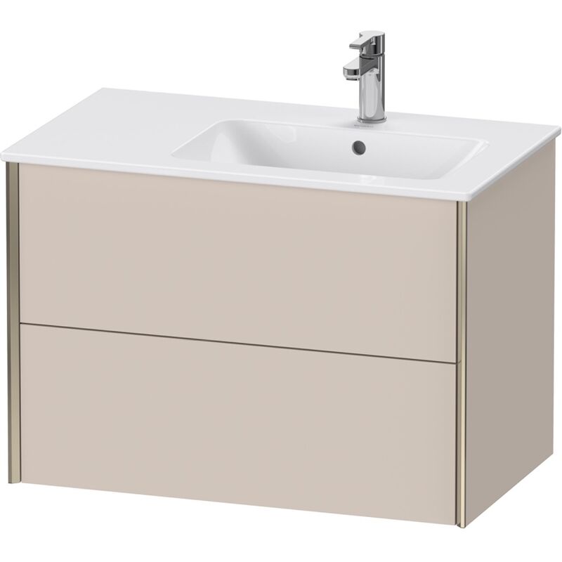 

Duravit XViu 4159 Mueble bajo lavabo mural, 2 cajones, para lavabo Me by Starck 234683 Lavabo derecho, 810x480 mm, Color (frente/cuerpo): champán