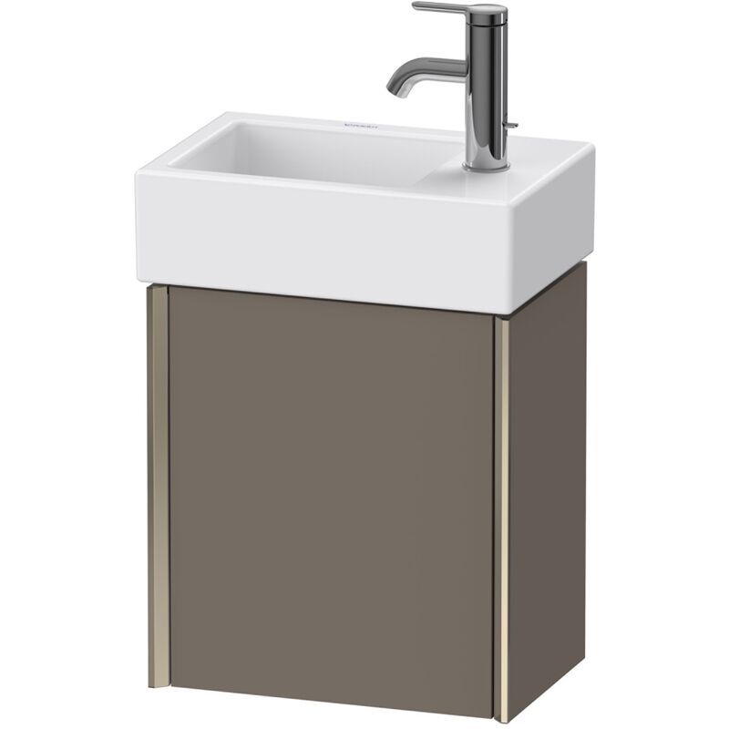 

Duravit XViu 4230L Módulo mural, 1 puerta con bisagra a la izquierda, para lavabo Vero Air 072438, 364x234 mm, Color (frente/cuerpo): champagne