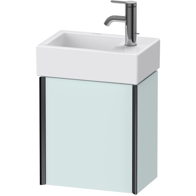 

Duravit XViu 4230L Módulo mural, 1 puerta con bisagra a la izquierda, para lavabo Vero Air 072438, 364x234 mm, Color (frente/cuerpo): negro mate /