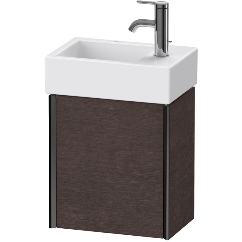 

Duravit XViu 4230L Módulo mural, 1 puerta con bisagra a la izquierda, para lavabo Vero Air 072438, 364x234 mm, Color (frente/cuerpo): negro