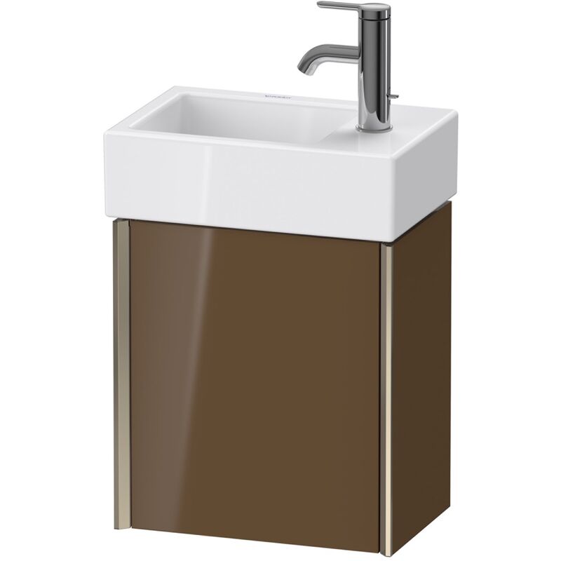 

Duravit XViu 4230R Mueble mural, 1 puerta a la derecha, para lavabo Vero Air 072438, 364x234 mm, Color (frente/cuerpo): champán mate / marrón oliva