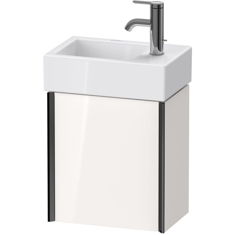 

Duravit XViu 4230R Mueble mural, 1 puerta a la derecha, para lavabo Vero Air 072438, 364x234 mm, Color (frente/cuerpo): negro mate/blanco alto