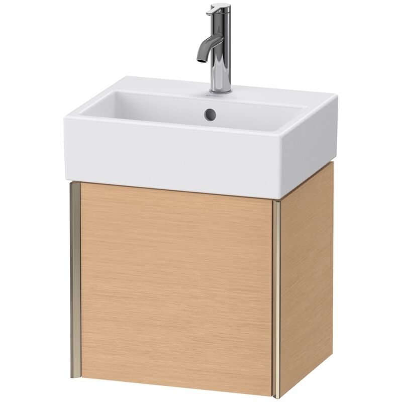 

Duravit XViu 4231 Módulo mural, 1 puerta con bisagra a la izquierda, para lavabo Vero Air 072445, 434x334 mm, Color (frente/cuerpo): champán mate /