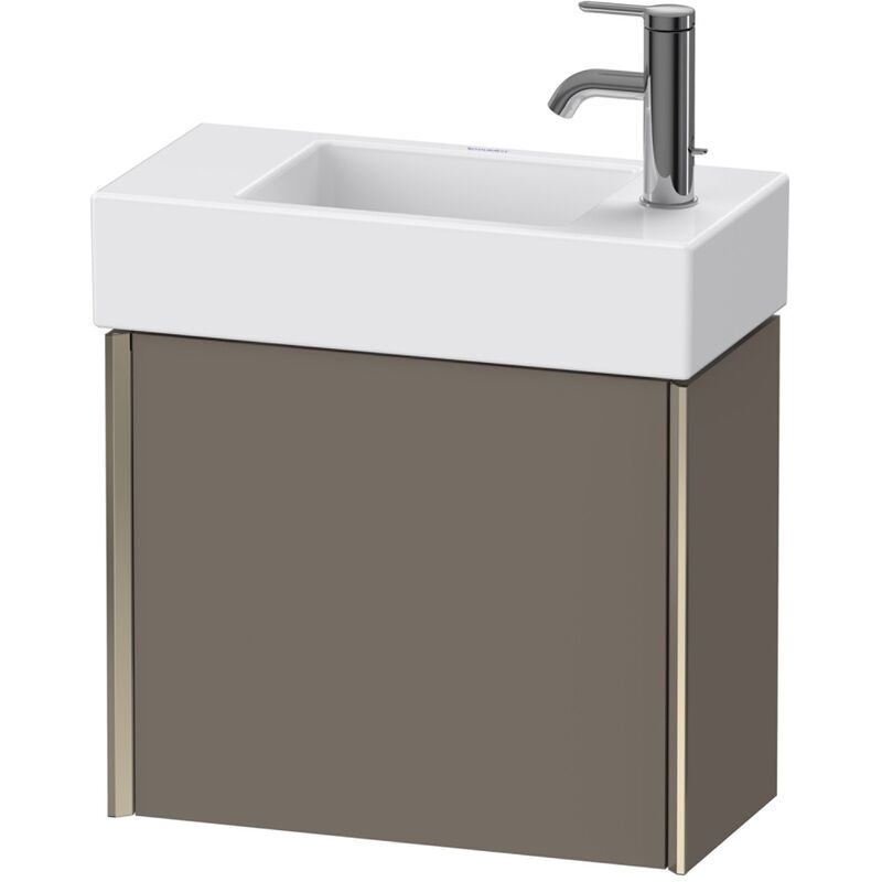 

Duravit XViu 4232L Módulo mural, 1 puerta con bisagra a la izquierda, para lavabo Vero Air 072450, 484x234 mm, Color (frente/cuerpo): champagne