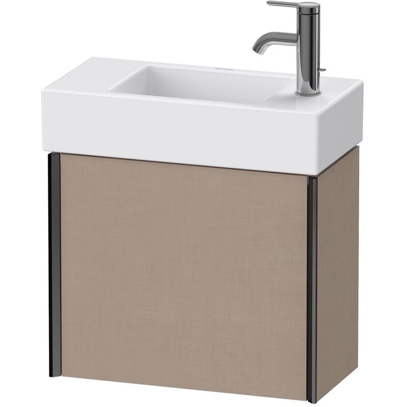 

Duravit XViu 4232L Módulo mural, 1 puerta con bisagra a la izquierda, para lavabo Vero Air 072450, 484x234 mm, Color (frente/cuerpo): negro mate/lino