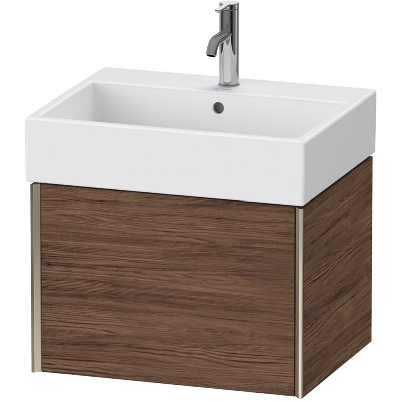 

Duravit XViu 4234 Módulo mural, 1 extraíble, para lavabo Vero Air 235060, 584x454 mm, Color (frente/cuerpo): champán mate/nogal oscuro - XV42340B121