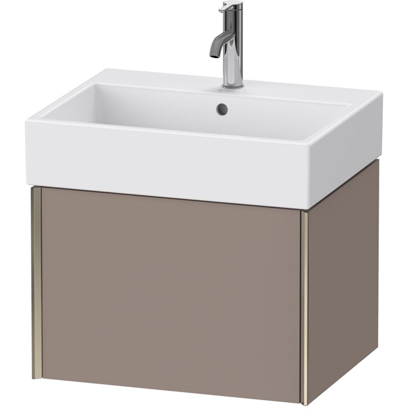 

Duravit XViu 4234 Módulo mural, 1 extraíble, para lavabo Vero Air 235060, 584x454 mm, Color (frente/cuerpo): champán mate/basalto mate - XV42340B143