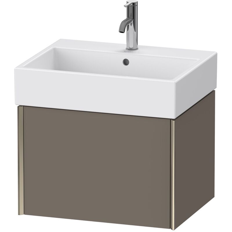 

Duravit XViu 4234 Módulo mural, 1 extraíble, para lavabo Vero Air 235060, 584x454 mm, Color (frente/cuerpo): champagne mate/flanel gris sm.