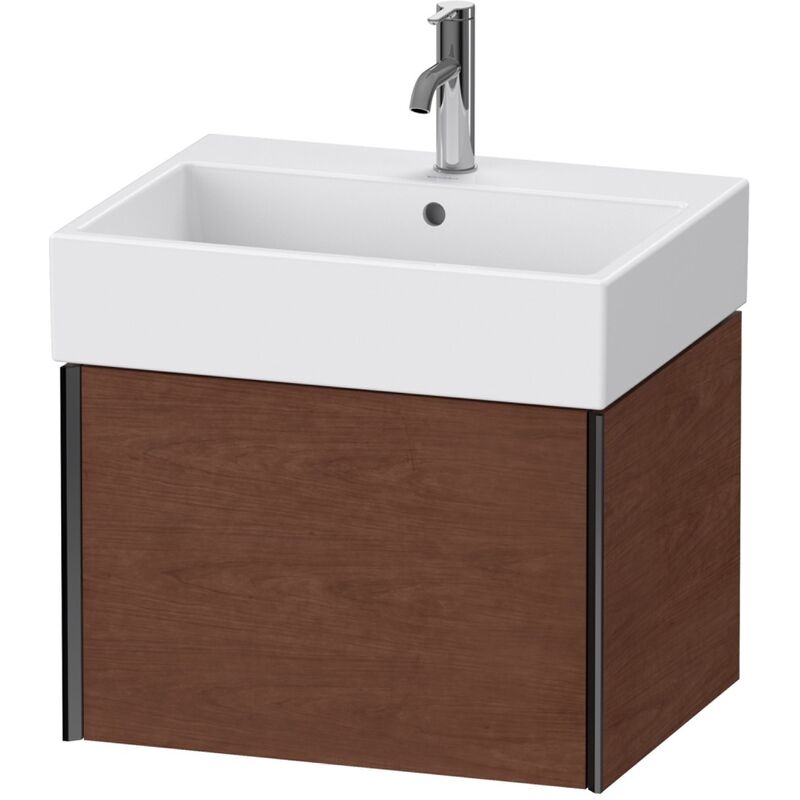 

Duravit XViu 4234 Módulo mural, 1 extraíble, para lavabo Vero Air 235060, 584x454 mm, Color (frente/cuerpo): negro mate/nogal americano - XV42340B213