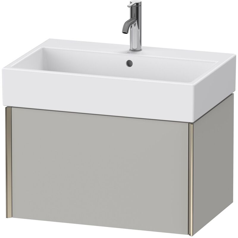 

Duravit XViu 4235 Mueble mural, 1 extraíble, para lavabo Vero Air 235070, 684x454 mm, Color (frente/cuerpo): champán mate/hormigón gris mate