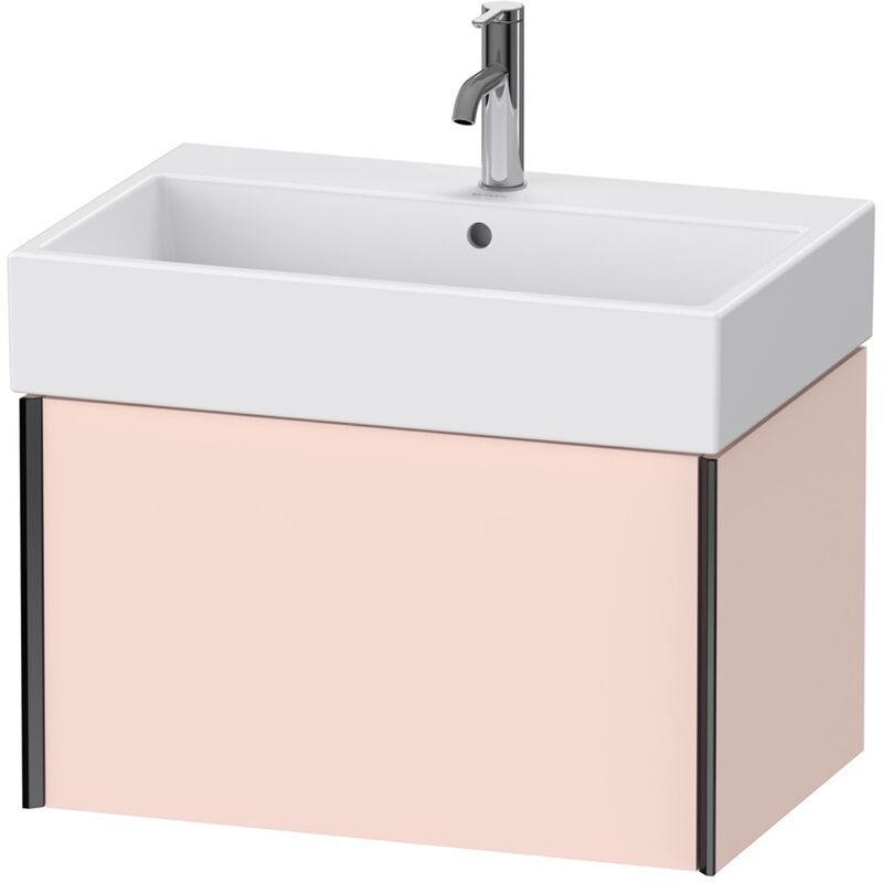 

Duravit XViu 4235 Mueble mural, 1 extraíble, para lavabo Vero Air 235070, 684x454 mm, Color (frente/cuerpo): negro mate/perla de agriota sm.