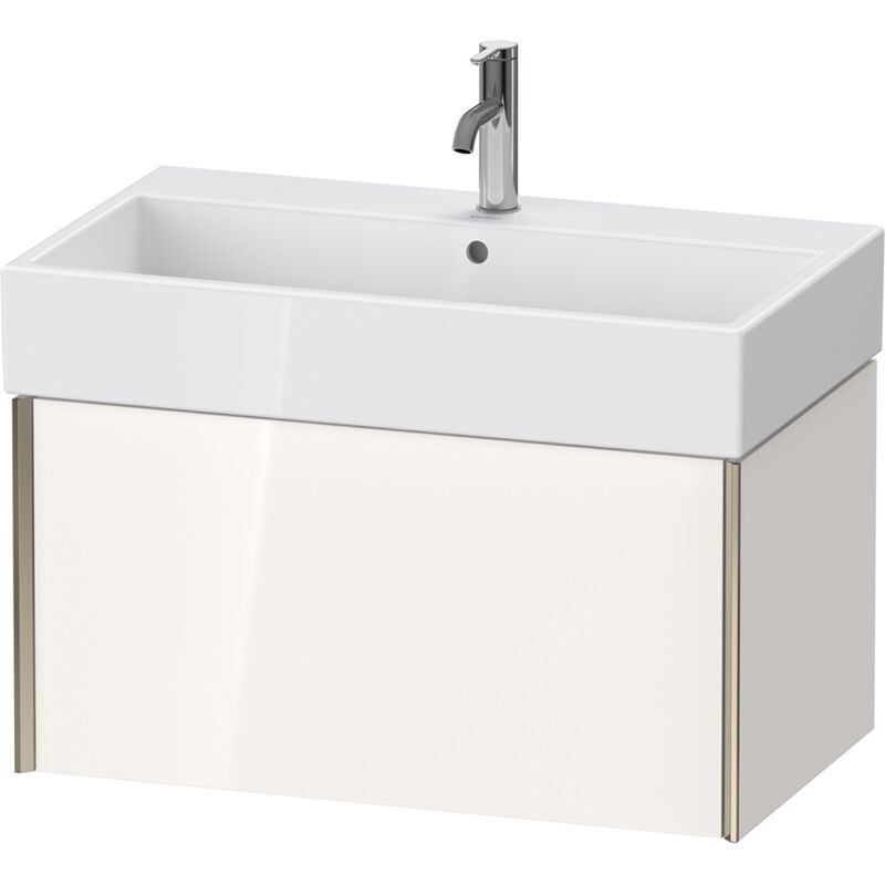 

Duravit XViu 4236 Módulo mural, 1 extraíble, para lavabo Vero Air 235080, 784x454 mm, Color (frente/cuerpo): champán mate/blanco alto brillo.