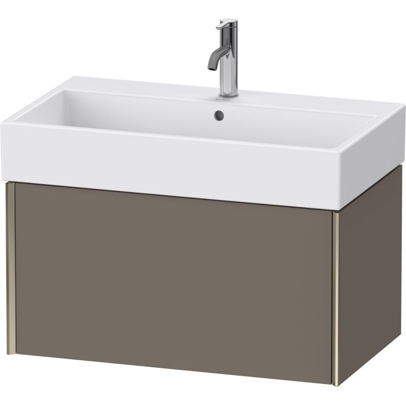 

Duravit XViu 4236 Módulo mural, 1 extraíble, para lavabo Vero Air 235080, 784x454 mm, Color (frente/cuerpo): champagne mate/flanel gris sm.