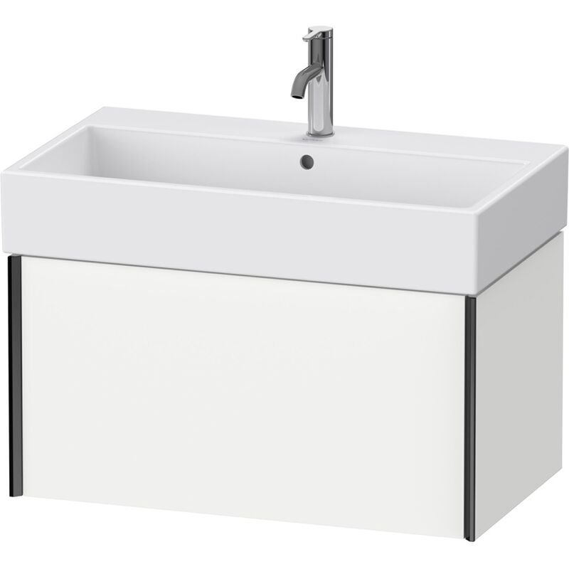 

Duravit XViu 4236 Módulo mural, 1 extraíble, para lavabo Vero Air 235080, 784x454 mm, Color (frente/cuerpo): negro mate/blanco mate - XV42360B218