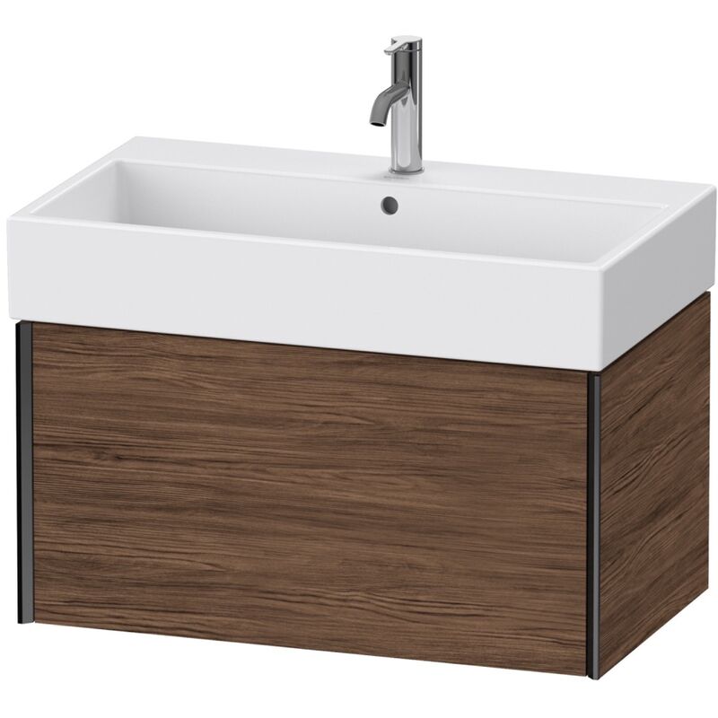 

Duravit XViu 4236 Módulo mural, 1 extraíble, para lavabo Vero Air 235080, 784x454 mm, Color (frente/cuerpo): negro mate/nogal oscuro - XV42360B221