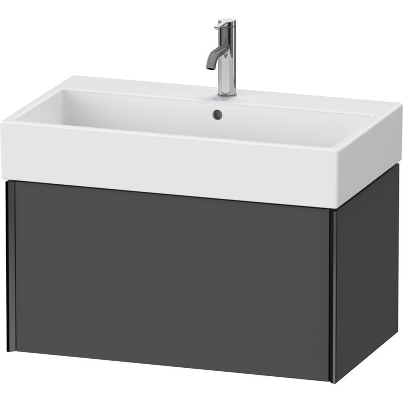 

Duravit XViu 4236 Módulo mural, 1 extraíble, para lavabo Vero Air 235080, 784x454 mm, Color (frente/cuerpo): negro mate/grafito mate - XV42360B249