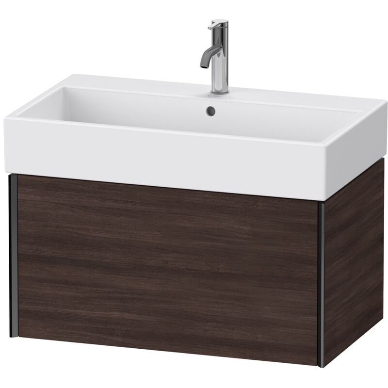 

Duravit XViu 4236 Módulo mural, 1 extraíble, para lavabo Vero Air 235080, 784x454 mm, Color (frente/cuerpo): negro mate/castaño oscuro - XV42360B253