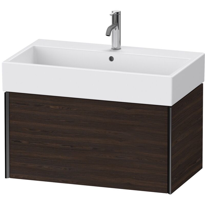 

Duravit XViu 4236 Módulo mural, 1 extraíble, para lavabo Vero Air 235080, 784x454 mm, Color (frente/cuerpo): negro mate/nogal cepillado - XV42360B269