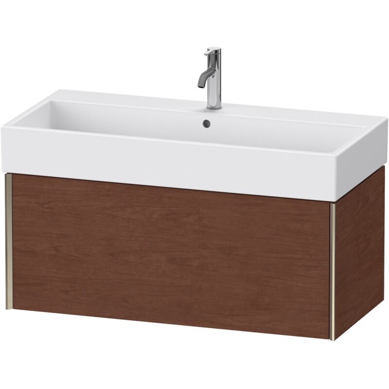 

Duravit XViu 4237 Módulo mural, 1 extraíble, para lavabo Vero Air 235010, 984x454 mm, Color (frente/cuerpo): champán mate/nogal americano